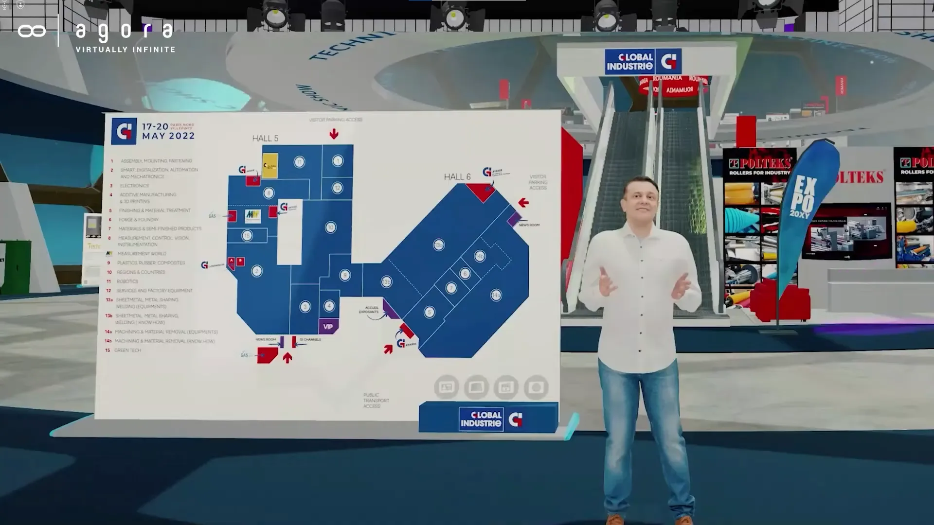 Global Industrie virtual exhibition in 8agora