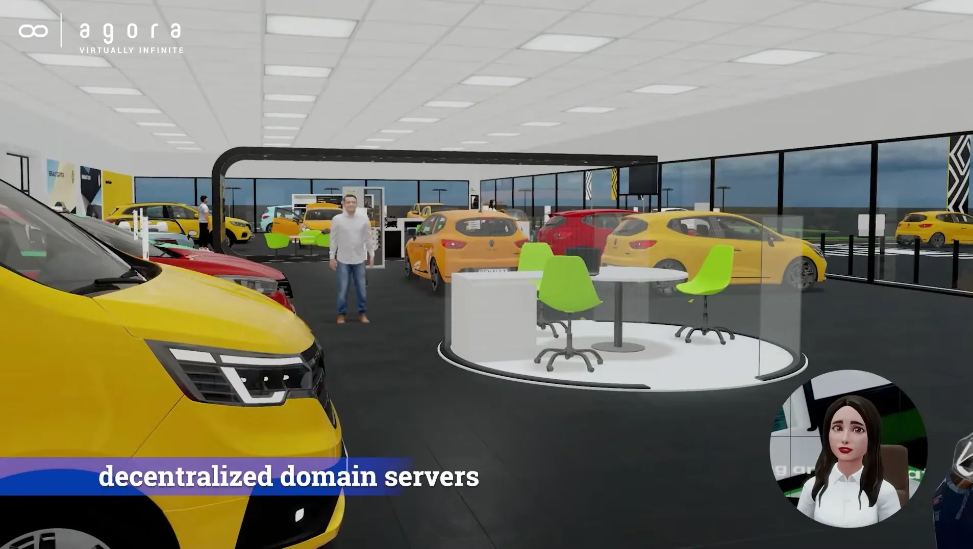 Virtual car showroom in 8agora
